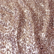 AK TRADING CO. 54" Wide 100% Polyester Sequins Taffeta Fabric - by The Yard - Perfect for Decor, Home, Event Decor, DIY Arts & Crafts and More. - Rose Gold, 20 Yards
