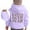 Purple, variant on Chenglor Toddler Girl Hoodie 3t Toddler Girls Hoodies Long Sleeve Preppy Clothes Pullover for Kids Stylish Printed Clothes