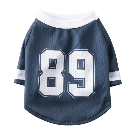 Dog Soccer Jersey Shirt – Breathable Mesh Pet Sports Jersey with Short Sleeves, Lightweight Athletic Puppy T-Shirt for Small Medium Large Dogs & Cats