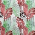 thumbnail image 1 of oneOone Viscose Jersey Red Fabric Leaves Sewing Fabric By The Yard Printed Diy Clothing Sewing Supplies 60 Inch Wide-F5, 1 of 7