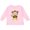 AD-Pink, variant on Hipster Monkey, Monkey with Glasses, Flowers Boys or Girls Long Sleeve Toddler T-Shirt