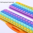 thumbnail image 4 of Juguete Sensorial Arco Iris Teclado En Forma De Burbuja De Silicona Juguete De Descompresión Para Niños Adultos Vogacara FN006143-00, 4 of 6