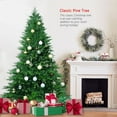 thumbnail image 3 of Soilhill Unlit Artificial Full Christmas Tree 7.5FT with 3280 PE PVC Tips, Premium Holiday Xmas Tree with Metal Hinges & Foldable Base for Home Office Party, Green, 3 of 8