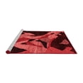 thumbnail image 2 of Ahgly Company Machine Washable Indoor Round Oriental Red Modern Area Rugs, 4' Round, 2 of 4
