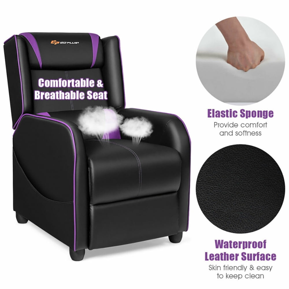 Finihen Massage Recliner Chair, Home Massage Gaming Recliner Chair, for Gaming Room, Home Theater, Purple Finihen Massage Recliner Chair, Home Massage Gaming Recliner Chair, for Gaming Room, Home Theater, Purple