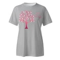 thumbnail image 4 of Pink Ribbon Shirts for Women Cancer Awareness Short Sleeve Tees Inspirational Cancer Tops, 4 of 5