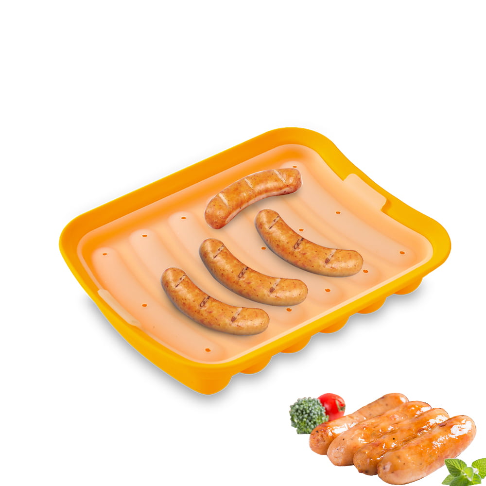 6Hole Silicone Sausage Making Mold Hot Dog Maker Mould Kitchen HOT DIY K6O0 