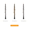 thumbnail image 4 of Muslady Professional Oboe C Key Semi-automatic Style Nickel-plated Keys Woodwind Instrument with Oboe Reed Gloves Leather Case Carry Bag Cleaning Cloth Mini Screwdriver, 4 of 6