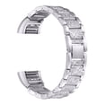 thumbnail image 1 of Maytalsory Stainlees Steep Soild Wristwatch Strap Rhinestones Watch Band Repair Kit Replacement For Charge 2 Silver 1Set, 1 of 6