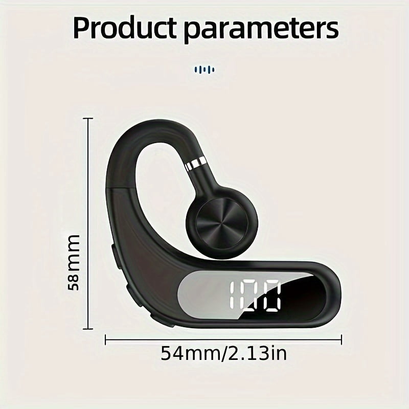 Driver'S Wireless Wireless Earphones with a Hanging Design, Perfect for Delivery, Featuring a High-End Business Look, Ultra-Long Battery Life, And Excellent Sound Quality