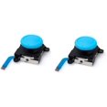 thumbnail image 1 of Sensor analógico de joystick Laklulu 2 para el controlador Joy-Con de Switch Lite, módulo de tapa de joystick, botón blanco, 1 of 4