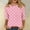 Multicolor, variant on ALLLIST Crew Neck Womens Tops Summer 3/4 Sleeve T Shirts Polka Dot Relaxed Fit Pullover for Ladies