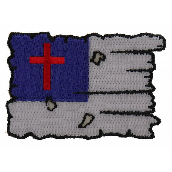 Tattered Christian Flag Patch