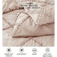 thumbnail image 6 of Chezmoi Collection Vivian 3-Piece Diamond Ruffle Trim Washed Microfiber Comforter Set, 6 of 7