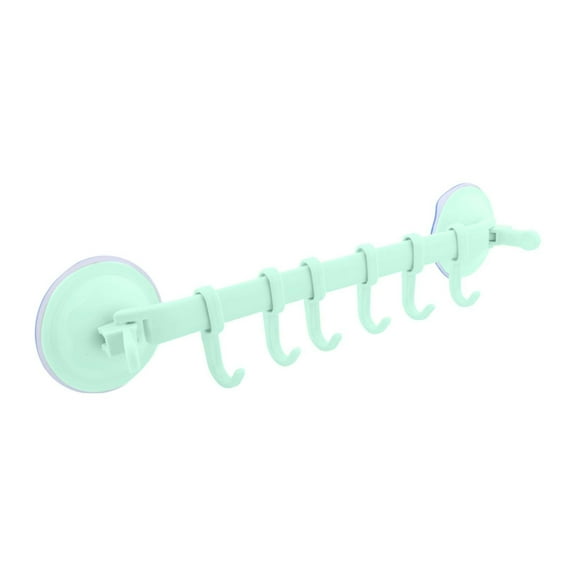 Strong Suction Cup Hooks 6 Pack Wall Mounted Storage Hangers For Indoor Organization In Living Room And Bedroom Spaces