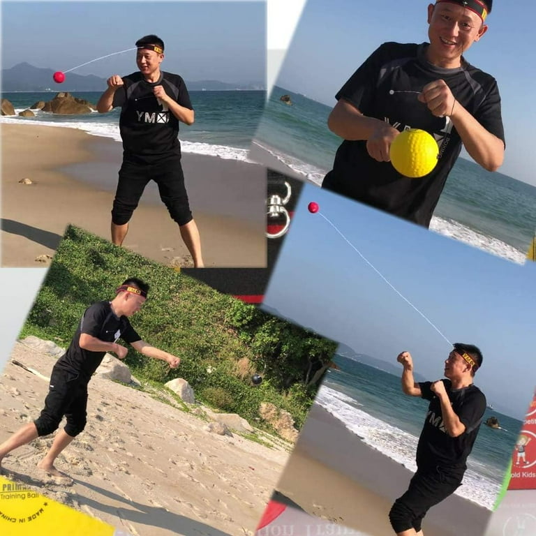 YMX ボクシング アルティメットリフレックスボールセット - リアクトリフレッ YMX BOXING Reflex Ball Set with 4 React Balls and 2