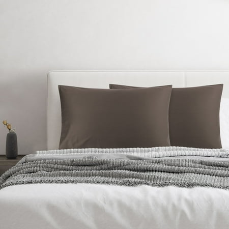 PiccoCasa 2 Pcs 100% Cotton Pillowcases Envelope King Beaver