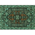 thumbnail image 1 of Ahgly Company Indoor Rectangle Persian Turquoise Blue Traditional Area Rugs, 2' x 3', 1 of 4