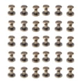 thumbnail image 3 of Flat Head Rivets & Screws Bronze, 20pcs Flat Head Copper Brass Screws Nuts Nails Rivets Leather  Accessory DIY Leather Craft, 3 of 8