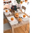 thumbnail image 5 of Halloween Placemats Set of 4 Black Grimace Pumpkin Place Mats Fall Placemat Bat Pink Bow Pumpkins Table Mats for Dining Kitchen Table Holiday Dinner Party Home Decorations 13x19 Inch, 5 of 8
