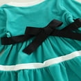 thumbnail image 4 of PENGXIANG Kid Noël Robe Col Rond Lettre Manches Longues Robe avec Ceinture Santa Chapeau, 4 of 6