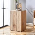 thumbnail image 2 of Homycasa Rustic Solid Wood Coffee Table with Cube Design-Natural, 2 of 9