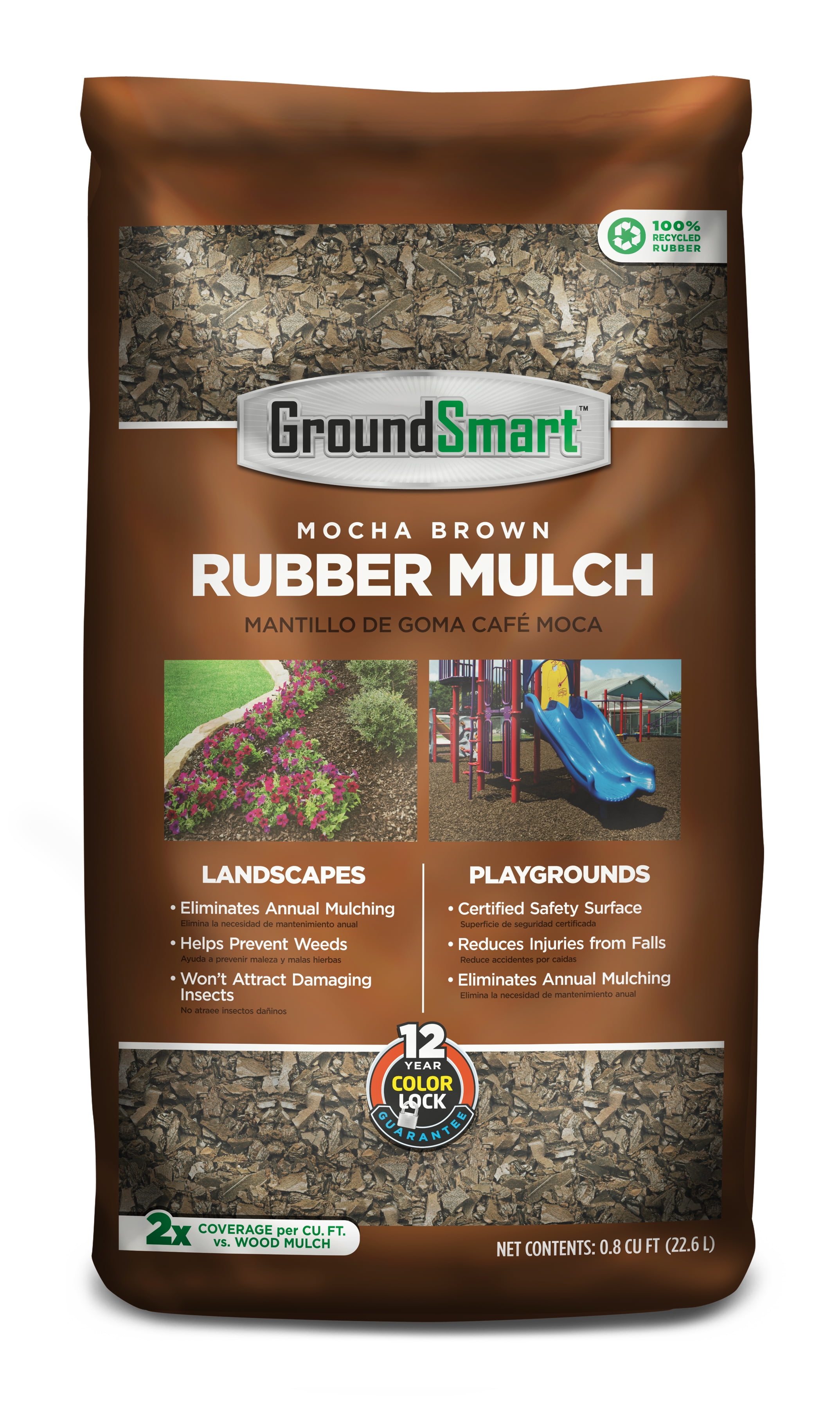 Vigoro 0.8 cu. ft. Mocha Brown Rubber Mulch-HDVMBMN8CB - The Home ...