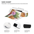 thumbnail image 4 of Kll Sport Sun Visor Hats Ball Caps Empty Top Baseball Sun Cap For Men Women-Hawaiian Pineapples, 4 of 8