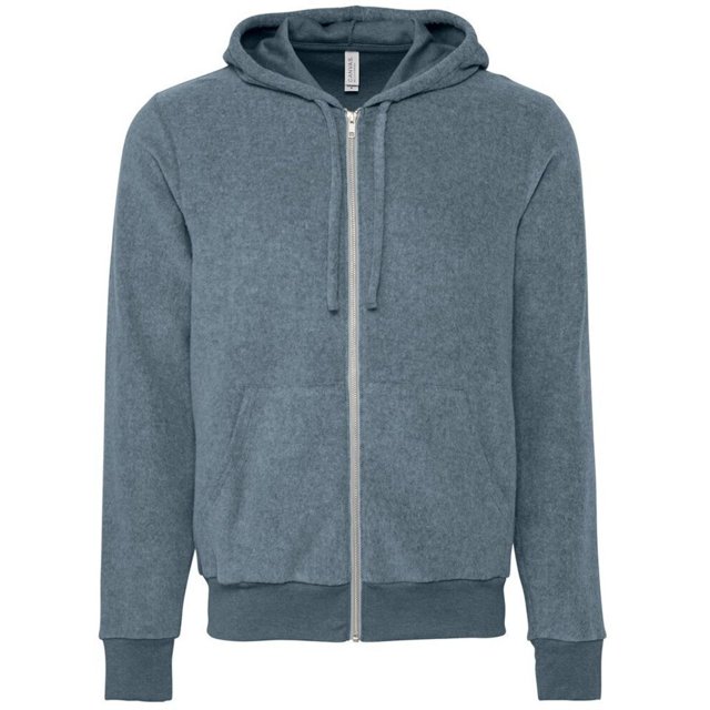 Bella + Canvas - Sudadera con Cremallera para Adultos Unisex (Gris Pizarra Jaspeado) Bella + Canvas UTRW7760_slategreyheather
