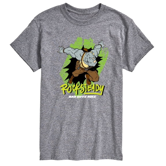 Teenage Mutant Ninja Turtles - Rocksteady Character - Men's Short Sleeve Graphic T-Shirt