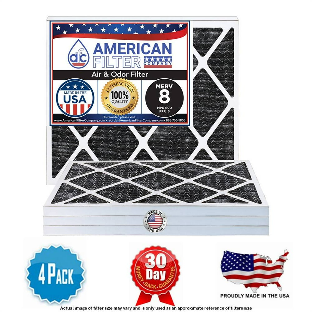 AFC 16x20x1 Furnace / AC / Air filters MERV 8 Odor (MPR 600 FPR 5