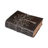 writing prompts 300 Leather Village - Tree of Life Journal - Handmade Vintage Paper - Drawing Writing Sketchbook Diary