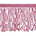 thumbnail image 1 of Flecos de lentejuelas de 10 yardas, 9,4 pulgadas de ancho, color rosa intenso, borlas de lentejuelas, adornos de costura, 1 of 9