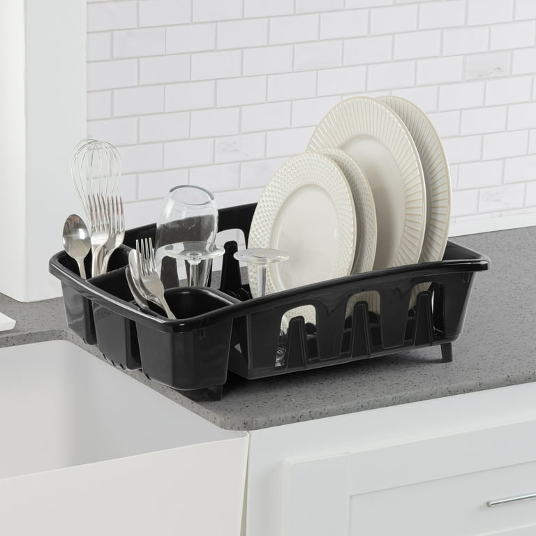 Sterilite DrainRack Plastic Adult Black