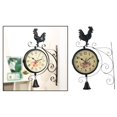 thumbnail image 3 of Horloge de Jardin Extérieure Rétro Rétro Résistante aux Intempéries Double Face avec Support Extérieur 31x50cm, Largement Utilisée, 3 of 6