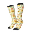 thumbnail image 2 of Fotbe Autumn Theme print Women's Men's Novelty Crew Socks Cotton Socks Knee High Socks for Walking,Running,Nurses,Pregnancy, 2 of 8