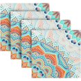 thumbnail image 5 of Coolnut Retro and Elegant Bohemia Cloth Napkins Set of 1, Durable Printed Washable Table Napkins for Valentines, Weddings, Dinners Parties Home Decor, 20 x 20 Inch Washcloth Gift, 5 of 7