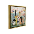 thumbnail image 4 of Stupell Industries Patterned Dogs in Yard Animals & Insects Painting Gold Floater Framed Canvas Art Print Wall Art, 18 x 18, 4 of 10