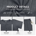 thumbnail image 3 of Iceglad Mens Pajamas Set Short Sleeve Pj Set Soft Stretch Sleepwear for Men Lightweight Summer Lounge Set Casual 2 Piece Loungewear with Shorts, 3 of 9