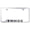Chrome, variant on Chevy Tahoe Laser Etched Logo Cut-Out License Plate Frame (Black)
