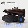 thumbnail image 3 of Bruno Marc Men's Brogue Wingtip Oxfords, Full Grain Leather Dress Shoes Flexible Forefoot for Work & Business Comfort Lightweight Lace Classic Formal Shoes, 3 of 7