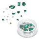 thumbnail image 4 of Ofertas Únicas 1 Juego de Suministros de Uñas de Moda para Mujeres con Rhinestones Verde y Blanco, 4 of 6