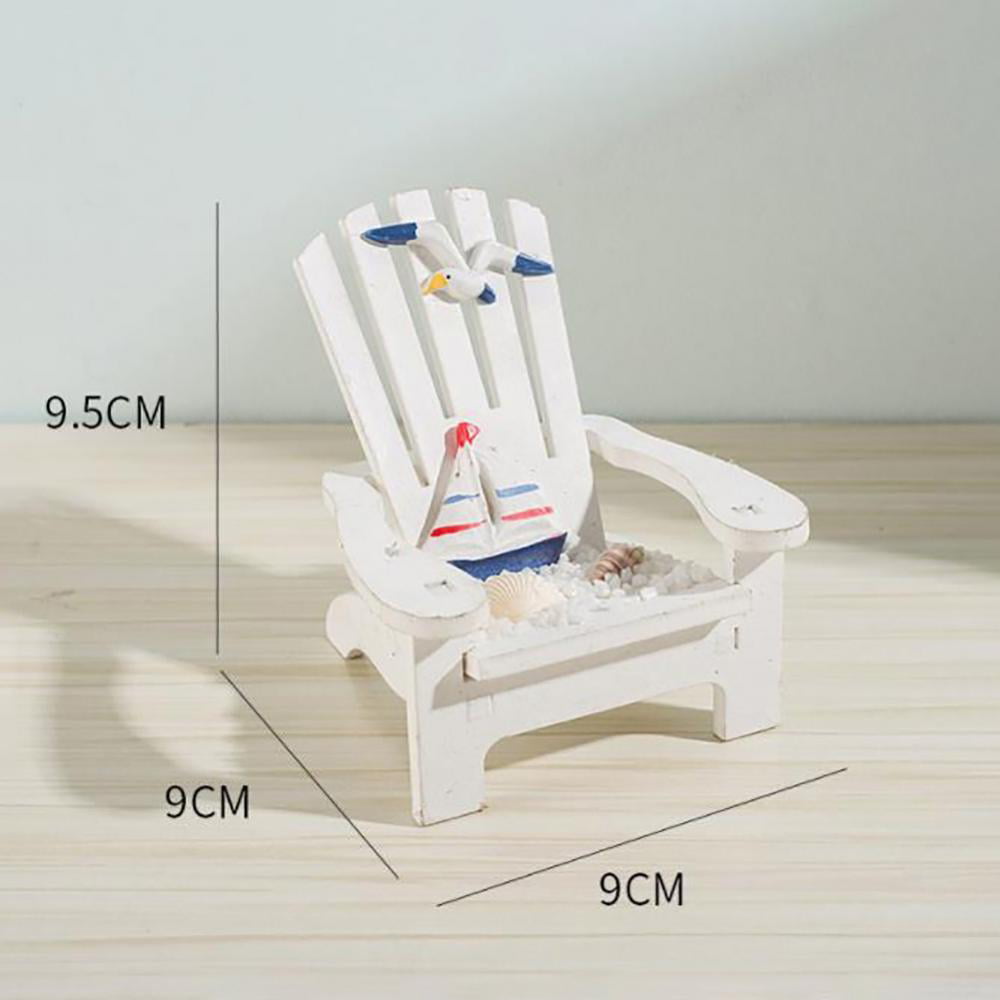 Miniature Chair Home  Beach Theme Home Furnishing Gift Decoration 