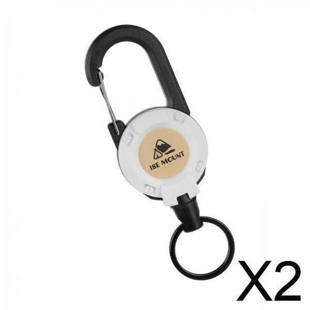 Llavero retráctil,Llavero retráctil Mosquetón con clip de alta resistencia,Llavero Cordón Portatarjetas retráctil Carrete,Llavero retráctil con cordón retráctil de acero,Cordón de
