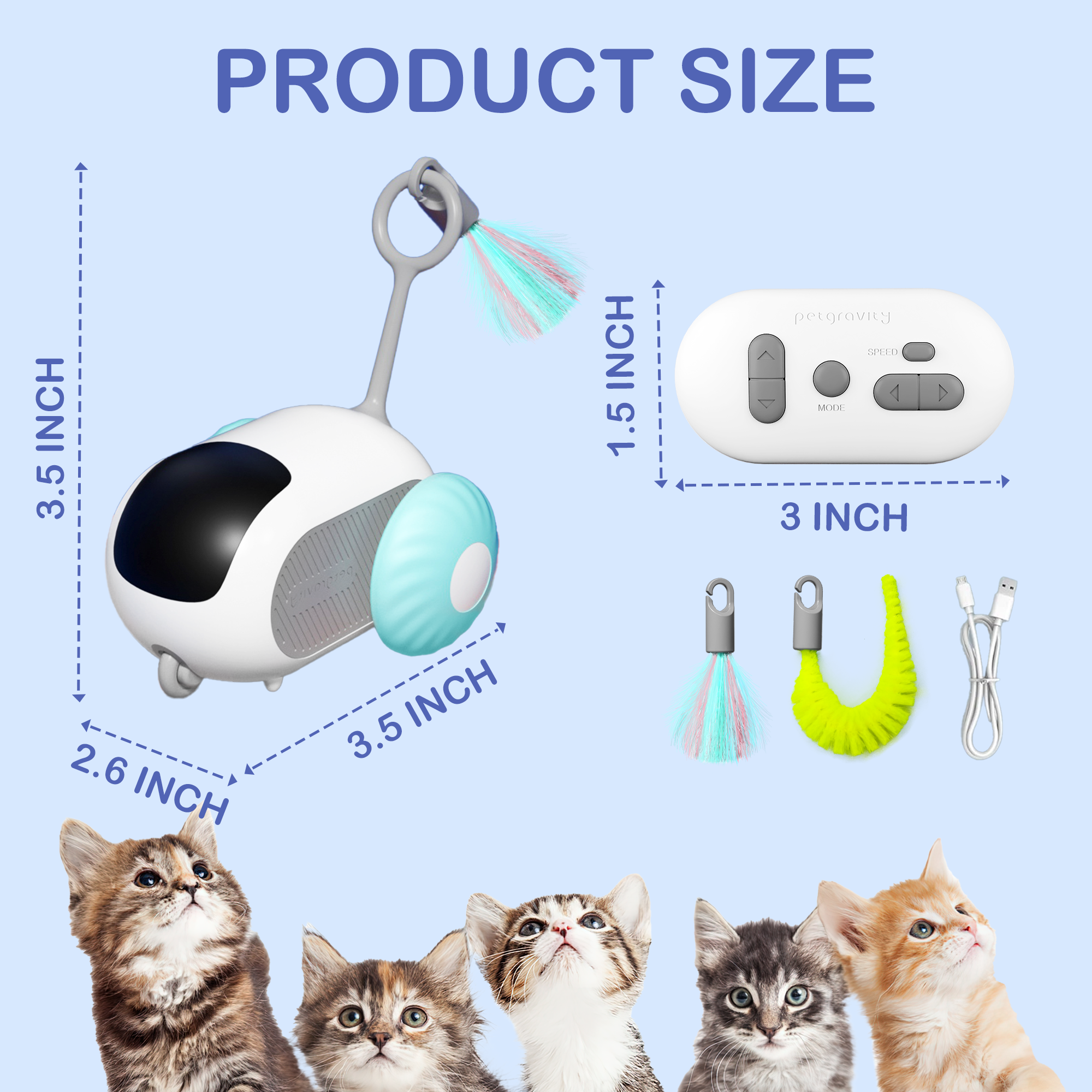 Risehigh Interactive Cat Toy with Remote Control photo 3