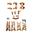 thumbnail image 3 of Asiento de rueda trasera de Metal Hugo ZD 9101 9102 1/10 Brazos oscilantes inferiores, 3 of 10