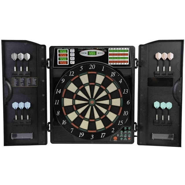 Arachnid Titanium 5400 Electronic Dart Board with Cabinet
