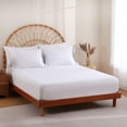 thumbnail image 5 of Sheet&Joy Comforter Full Size Set with Sheets White - 7 Pieces Bed in a Bag Full Chevron Tufted Complete Bedding Sets with Comforter, Sheets, Pillowcases & Shams, 5 of 7