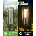 thumbnail image 5 of BITPOTT Solar Lights Outdoor, 6 Pack IP65 LED Waterproof Solar Pathway Lights Outdoor Warm White, 5 of 8