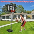 thumbnail image 4 of WildBreak Portable Basketball Goal System, Adjustable Height 5.2-10 Ft, 44 x 29.5" Backboard, 4 of 8